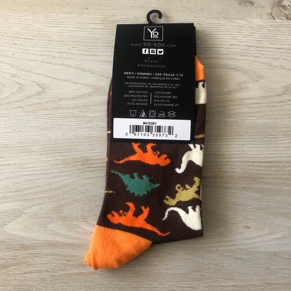 Dinosaur YO Sox Crew Socks - Picture 2 of 3